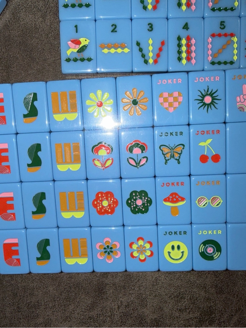 French Blue Mahjong Set by - Light Blue - Picture 4 of 6